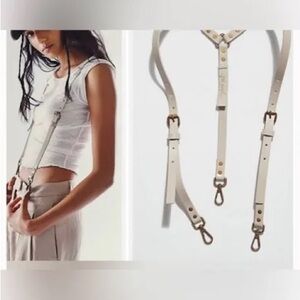NWT FREE PEOPLE HOLD ME UP SUSPENDERS SIZE M/L